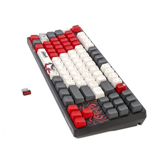Клавіатура бездротова механічна ігрова, USB, RGB підсвічування, BLMS Red Plus Switch