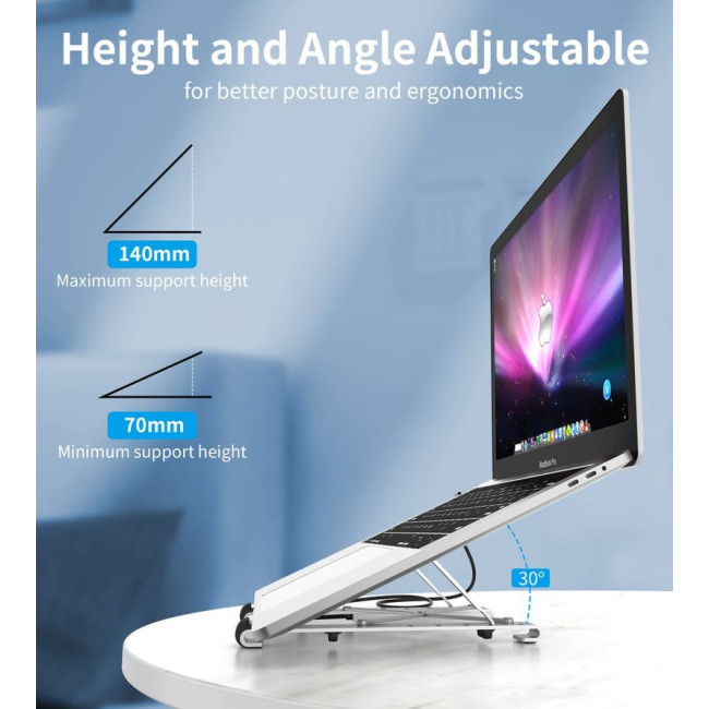Док станція USB-C 7-в-1 (HDMI/PD/картридер/USB-A / USB-C), алюміній