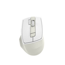 Миша бездротова безшумна Fstyler, Bluetooth / 2.4 ГГц, вбудований акумулятор, 2000DPI, білий+бежевий