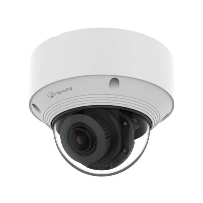 Мережева камера купольна 5MP @ 30fps, motorized vari-focal lens 3.2~10.2mm (H: 95°~29° / V: 69°~21°) QNV-C8083R HANWHA VISION