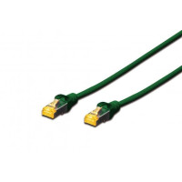 Патч-корд CAT 6A S-FTP, мідь, LSZH AWG 26/7, довжина 1 м, колір зелений DK-1644-A-010/G DIGITUS by ASSMANN