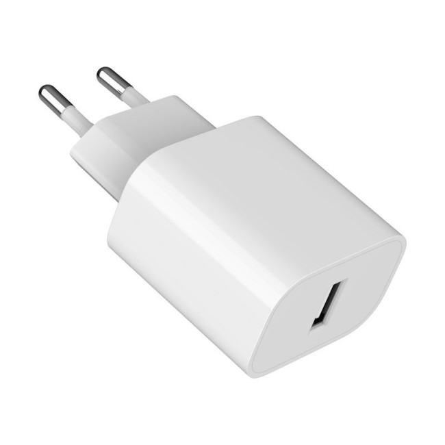 Мережевий ЗП, 1 USB-A 5V/2.4A (12W), білий