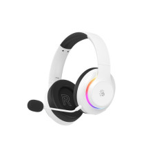Ігрові бездротові навушники з мікрофоном, RGB підсвічування, Bluetooth + 2.4GHz + 3.5 jack