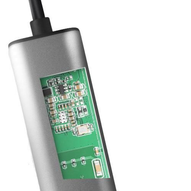 Мережевий адаптер AXAGON ADE-25RC SuperSpeed USB-C 2.5 gigabit, сірий