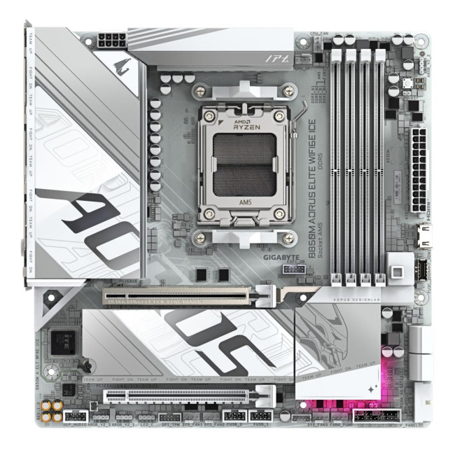 Материнська плата AMD B850 SAM5 MATX B850M A ELT WF6E ICE GIGABYTE