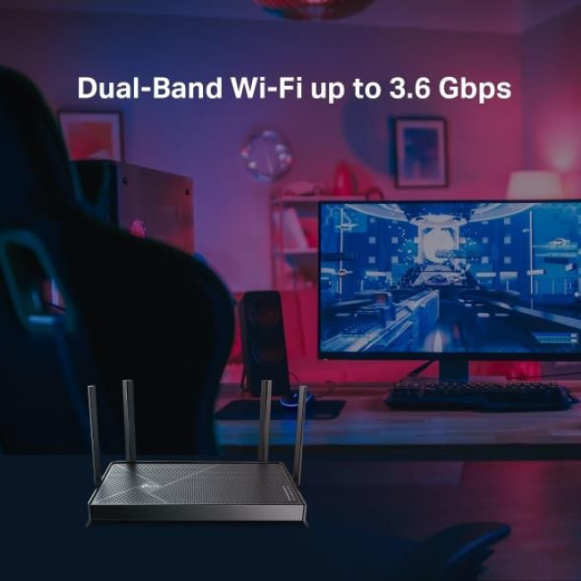 Точка доступу з функцією маршрутизації, мережеве обладнання 3600MBPS WI-FI 7 DUAL ARCHER BE3600 TP-LINK