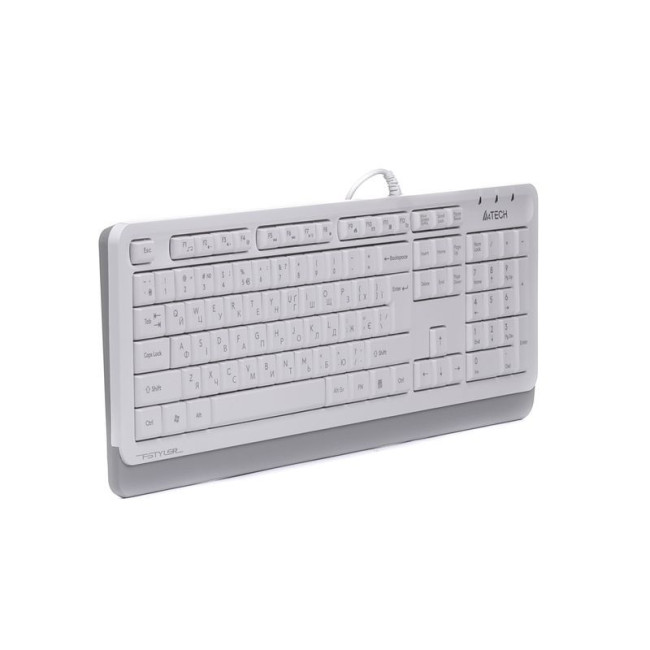 Клавіатура Fstyler Sleek Media Comfort, USB, білий