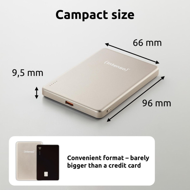 Портативний зарядний пристрій USB 5000MAH MAG CHAMPAGNE MW5000 7344021 INTENSO