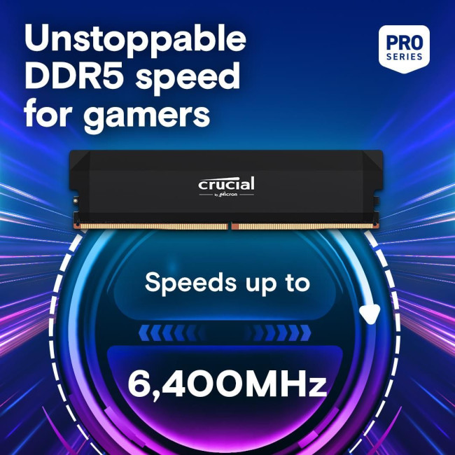 Набір з двох модулів пам'яті 64GB DDR5-6400 K2 PRO OC CP2K32G64C40U5B CRUCIAL