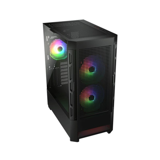 Ігровий корпус, 2*140mm ARGB, 1*120mm ARGB вентилятори передвстановлені, ATX/mATX/mini-ITX, скляне вікно