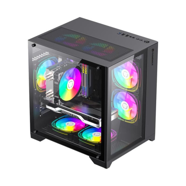 Корпус для комп'ютера MATX W/O PSU INFINITY MINI BLACK GAMEMAX