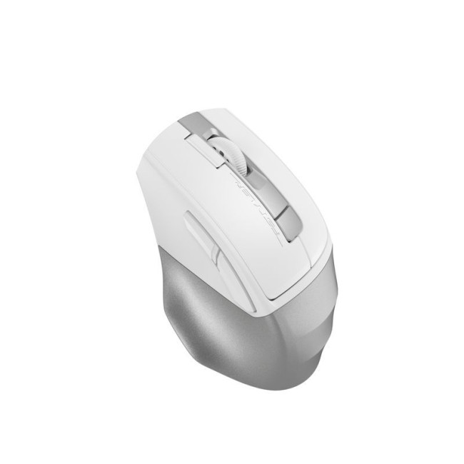 Миша бездротова безшумна Fstyler, Bluetooth / 2.4 ГГц, вбудований акумулятор, 2000DPI, сірий+білий