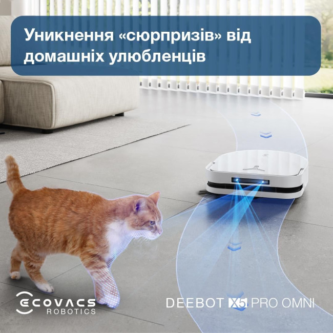 Робот-пилосос DEEBOT X5PRO OMNI DDX39 WH ECOVACS