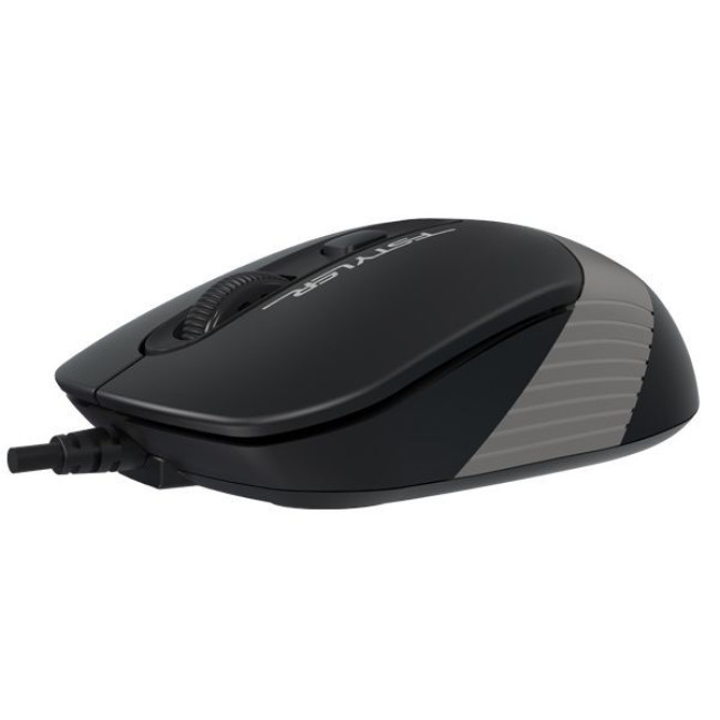 Миша дротова Fstyler, USB, 1600 dpi, чорний + сірий