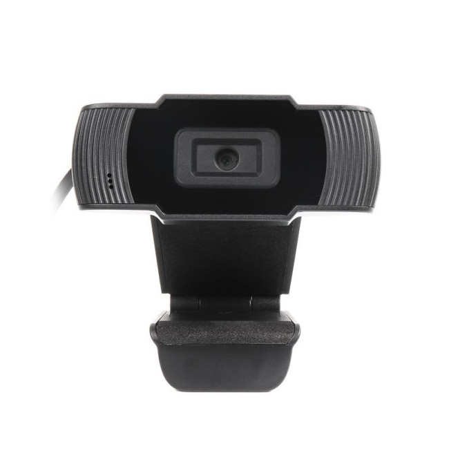 Вебкамера USB 2.0, HD 1280 x 720, Fixed-Focus, чорний