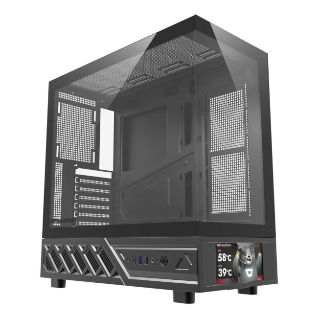 CASE MIDITOWER ATX W/O PSU/DS950V BLACK DARK FLASH