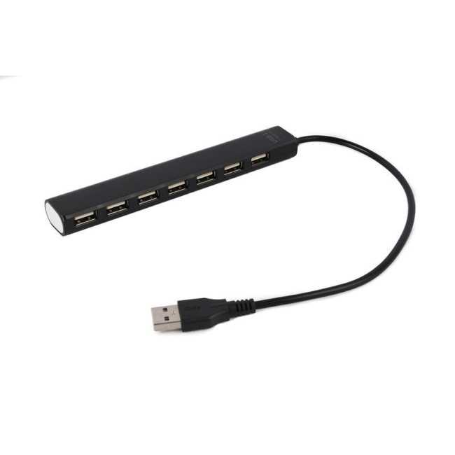Хаб на 7 портів USB 2.0, чорний