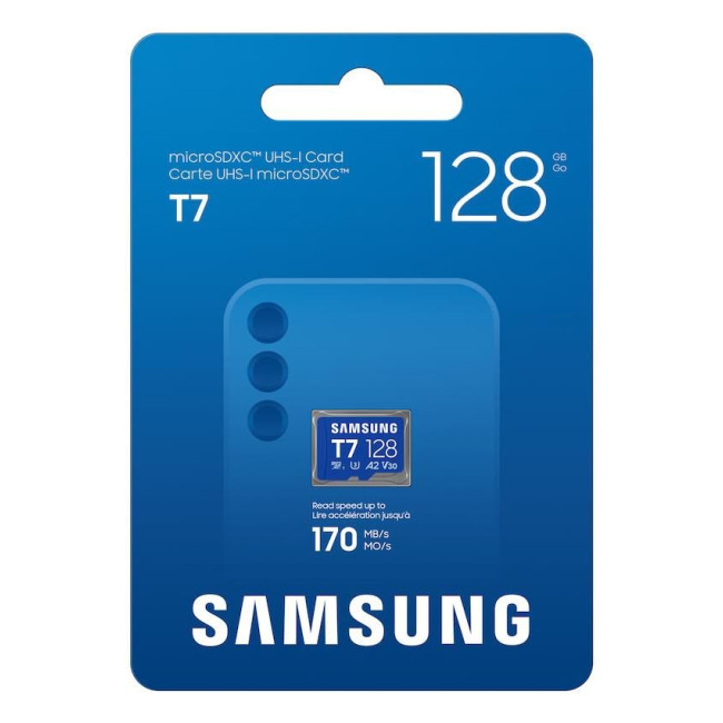 Карта пам’яті SAMSUNG MICRO SDXC T7 128GB, U3, V30, A2 до 170 Мб/с