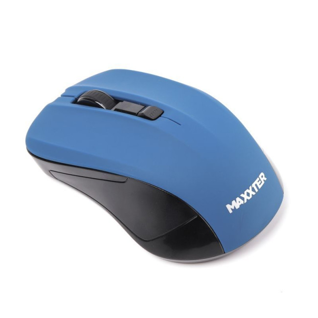Миша бездротова, USB, 1600 dpi, синя