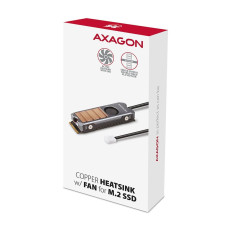 Радіатор з вентилятором для SSD-накопичувачів AXAGON CLR-M2FAN heatsink for M.2 SSD
