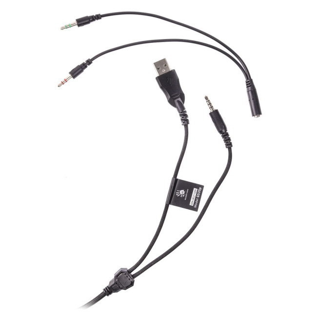 Ігрові навушники з мікрофоном, об'ємний звук, RGB підсвічування, USB+3.5 jack