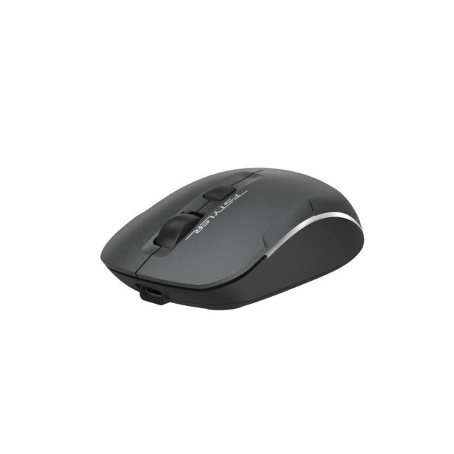 Миша бездротова безшумна Fstyler, Bluetooth / 2.4 ГГц, вбудований акумулятор, 2000DPI, сірий+чорний