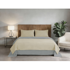 Комплект постільної білизни Soho Сімейний 150х200 см Beige/Light gray