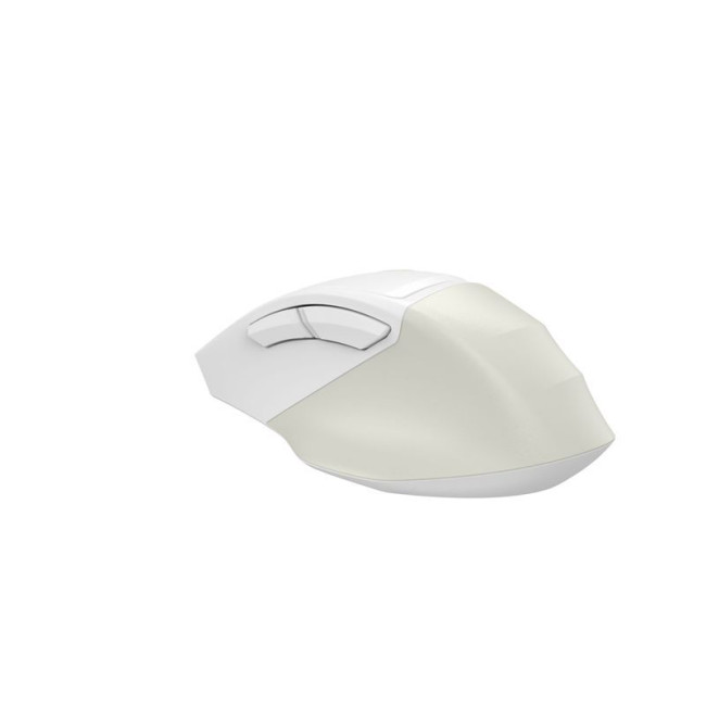 Миша бездротова безшумна Fstyler, Bluetooth / 2.4 ГГц, вбудований акумулятор, 2000DPI, білий+бежевий