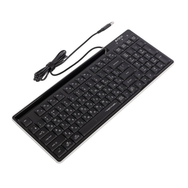 Клавіатура з ножичним перемикачем Fstyler, USB, Quiet typing, чорна