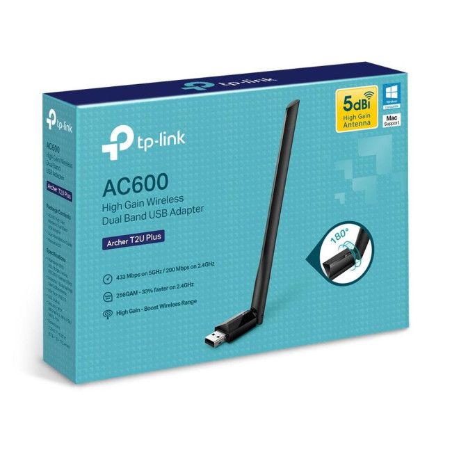 Бездротовий двухдіапазонний USB-адаптер ARCHER T2U PLUS TP-LINK