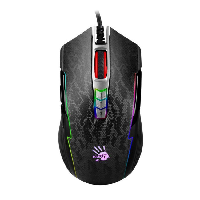 Ігрова миша Bloody Activated, RGB, 8000 CPI, 20M натискань, забарвлення 