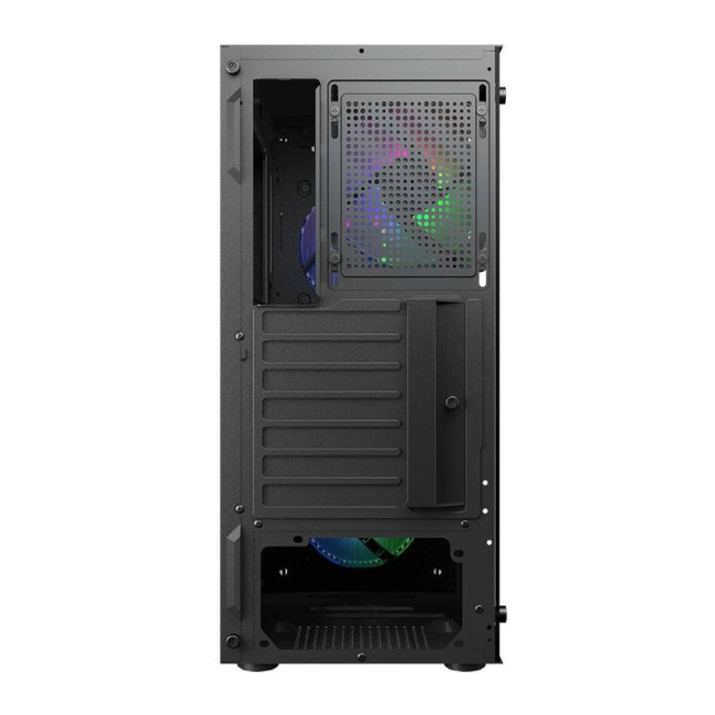 Ігровий корпус, 4*120mm RGB вентилятори передвстановлені, Mini ITX / Micro ATX / ATX, скляне вікно