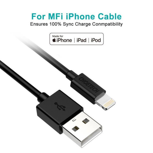 Кабель USB 2.0 А-тато/Lightning , MFI, 1.8 м, преміум, 2.1 А