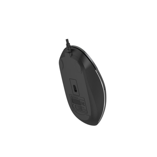 Миша дротова безшумна Fstyler, біле підсвічування, USB, 1600 dpi, сірий