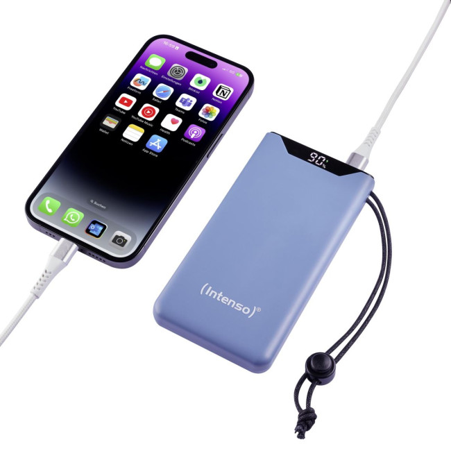 Портативний зарядний пристрій USB 10000MAH QC3.0 BLUE F10000 7332035 INTENSO