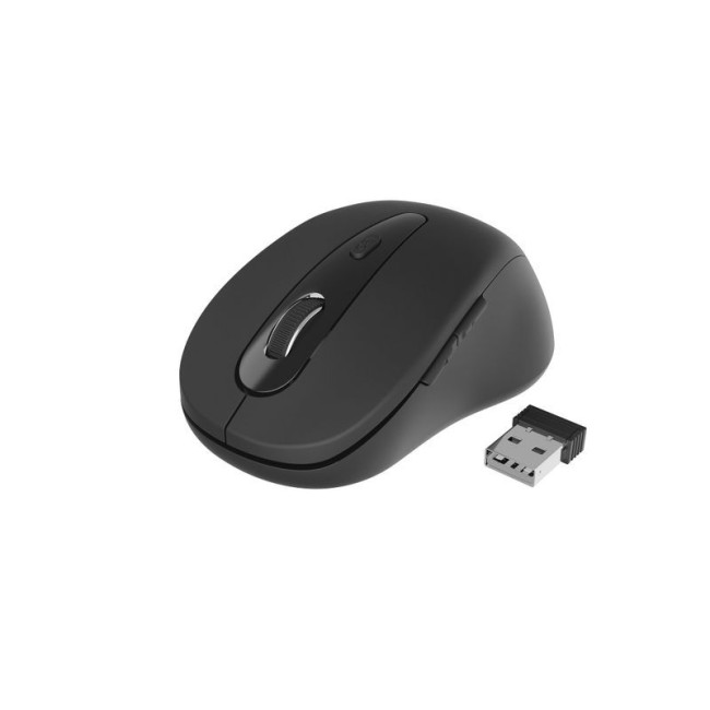 Бездротова оптична миша, USB, 1600 dpi, чорна