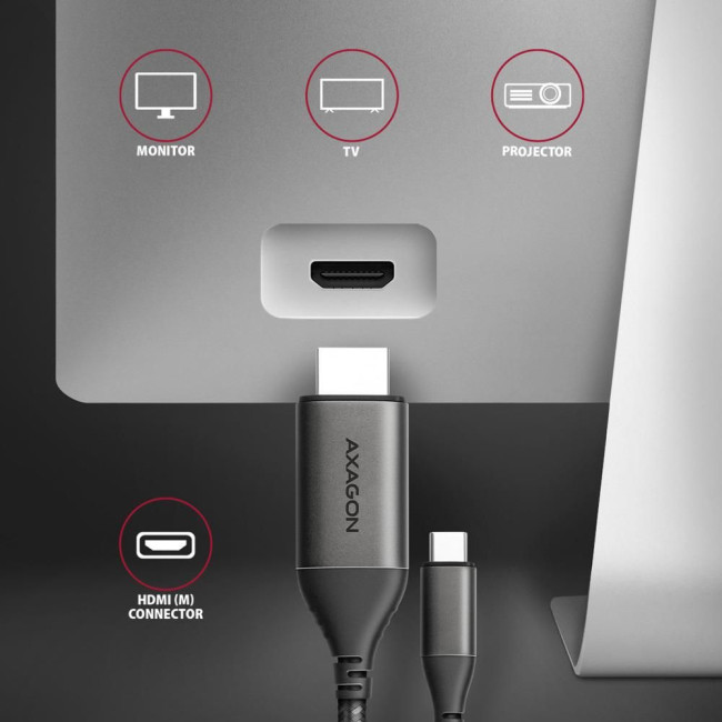 Кабель USB-C TO HDMI 1.8M RVC-HI2MC AXAGON