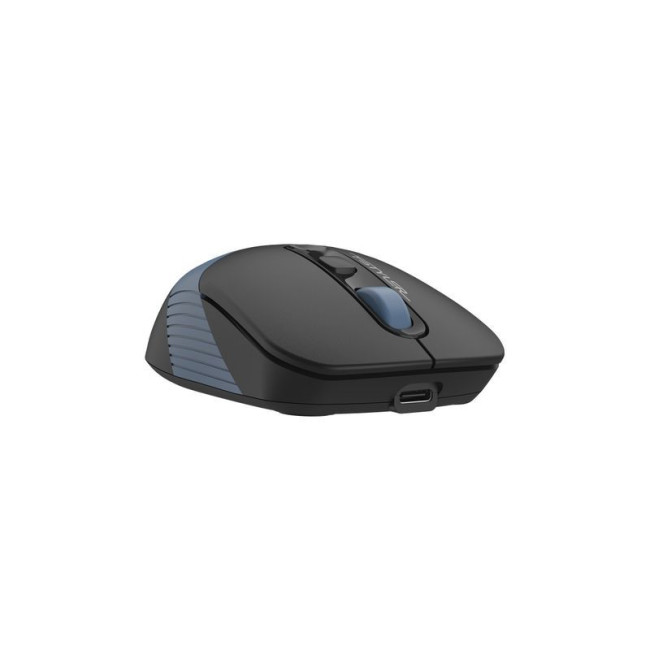 Миша бездротова безшумна Fstyler, Bluetooth / 2.4 ГГц, вбудований акумулятор, 2000 DPI, синій