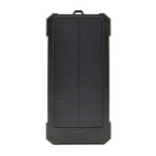 Портативний зарядний пристрій, 10000 mA (QC 18W+PD 20W), сонячна панель,чорний