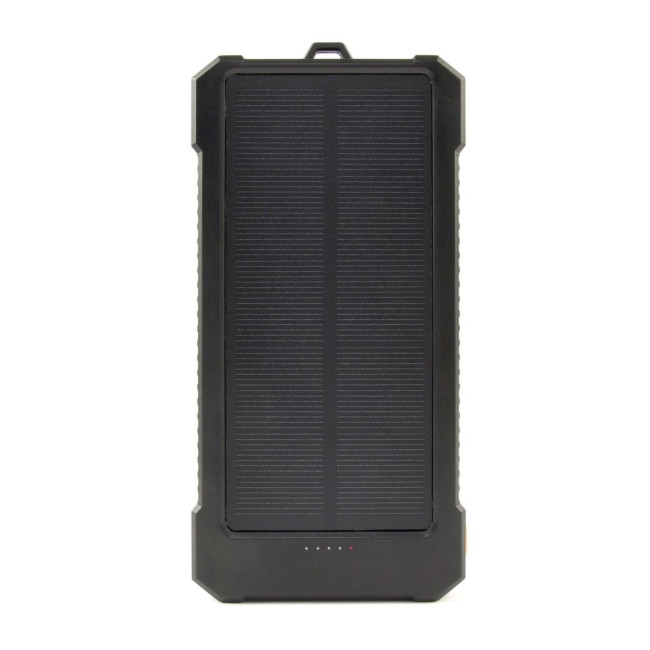 Портативний зарядний пристрій, 10000 mA (QC 18W+PD 20W), сонячна панель,чорний