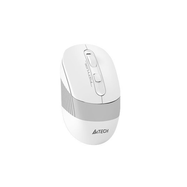 Миша бездротова безшумна Fstyler, Bluetooth / 2.4 ГГц, вбудований акумулятор, 2000 DPI, білий
