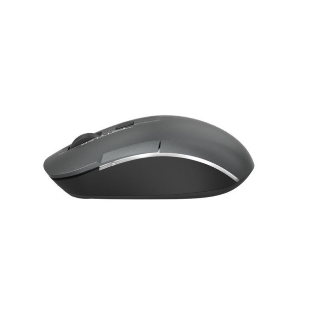 Миша бездротова безшумна Fstyler, Bluetooth / 2.4 ГГц, вбудований акумулятор, 2000DPI, сірий+чорний