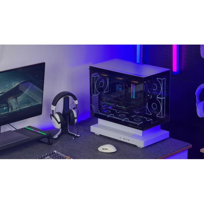 CASE MINITOWER MATX W/O PSU/F1 WHITE DARK FLASH