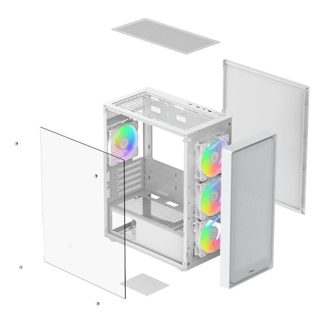 Корпус для комп'ютера MATX W/O PSU GAMMA C50 WH ARGB (GAMMA-C50-WHG400XX-GL) OCYPUS