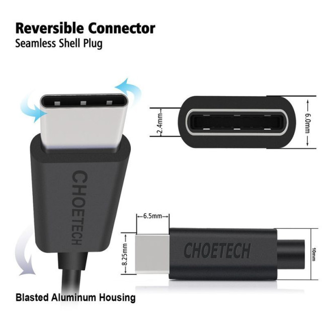 Кабель преміум якість USB 2.0 A-тато/C-тато,1 м.