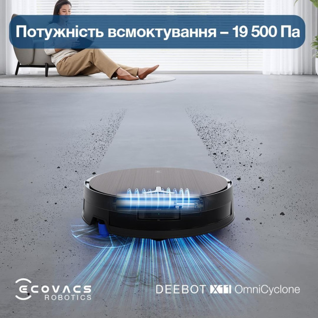 Робот-пилосос DEEBOT X11 OMNICYCLONE ECOVACS