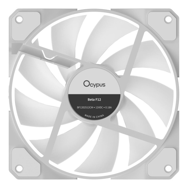 Корпусний вентилятор 120MM BETA F12 WH ARGB REVERSE BLADE (BETA-F12-WH1AM01X-GL) OCYPUS