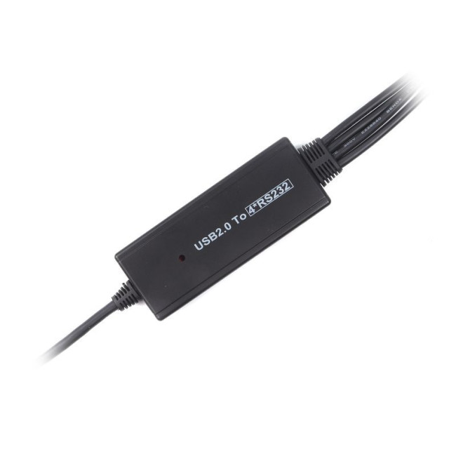 Кабель-перехідник USB 2.0-4х COM (9+25pin), 1.4 м
