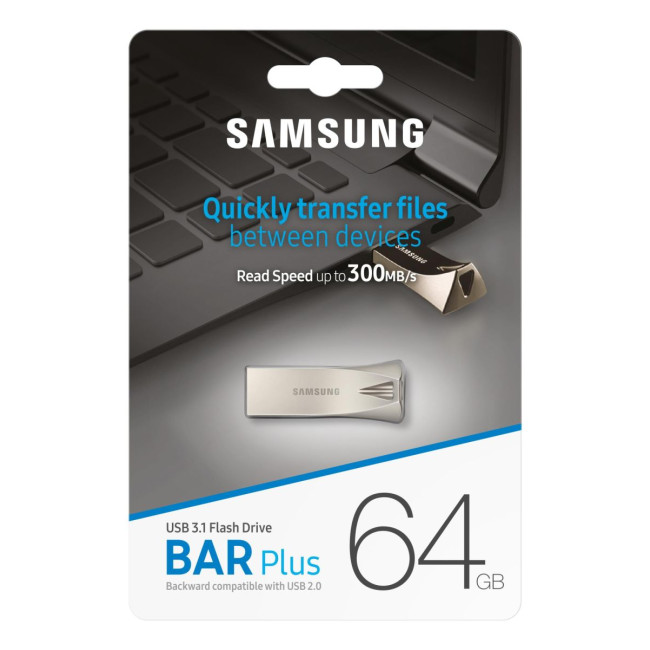Флеш-пам'ять (накопичувач USB) USB3.1 64GB BAR PLUS MUF-64BE3/APC SAMSUNG