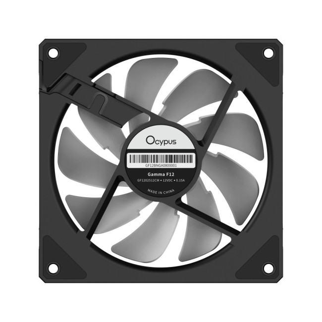 Корпусний вентилятор 120MM GAMMA F12 BK ARGB (GAMMA-F12-BK1AM00X-GL) OCYPUS